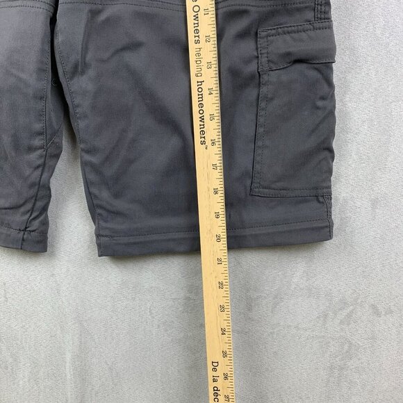 Prana Mens Shorts Small Gray Cargo Zion Belted 12" Inseam Outdoor Hiking UPF - Picture 5 of 9